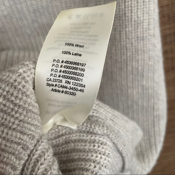 Wilfred Sleeveless Mock Neck Knit Wool Sweater - Picture 6 of 7